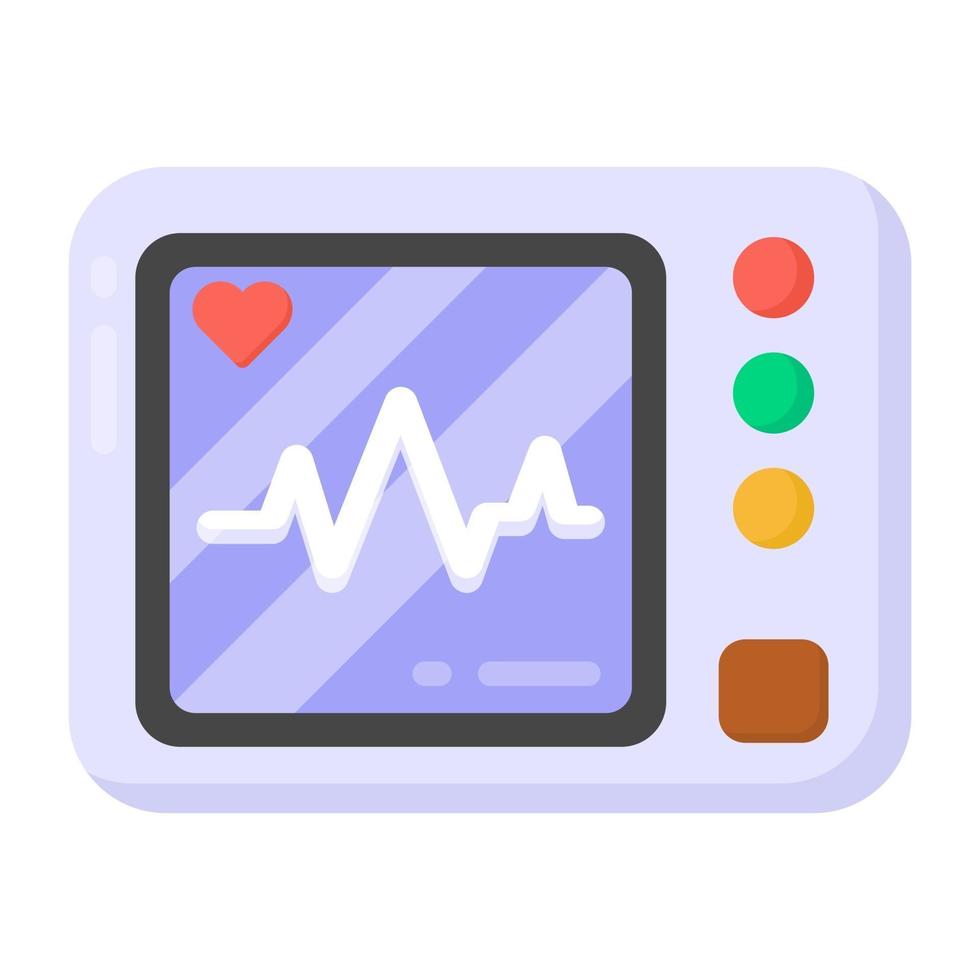 Ecg Machine and device vector