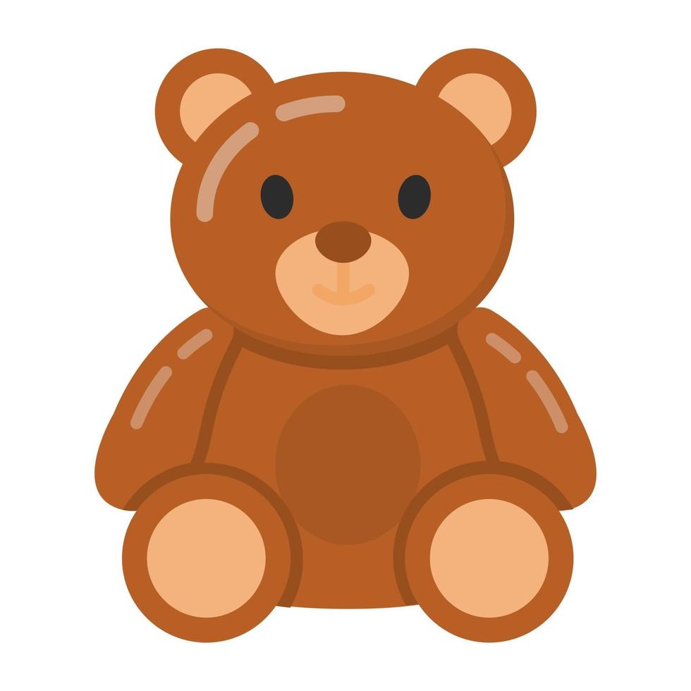 osito de peluche y juguete vector