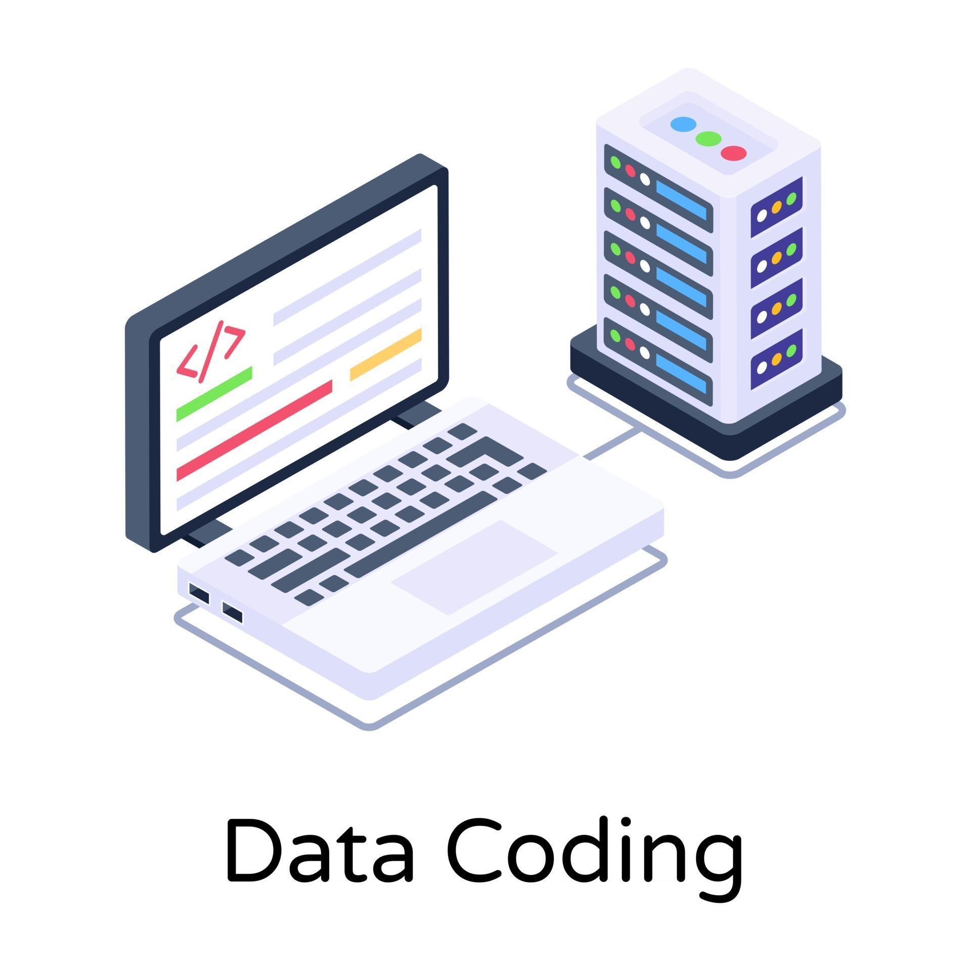 Data Coding and Server 3002542 Vector Art at Vecteezy