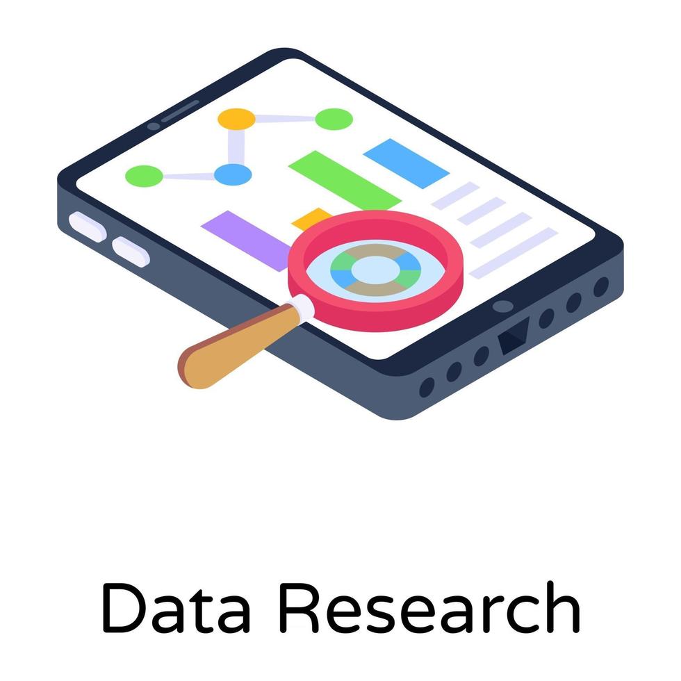 Data Research and Planning vector