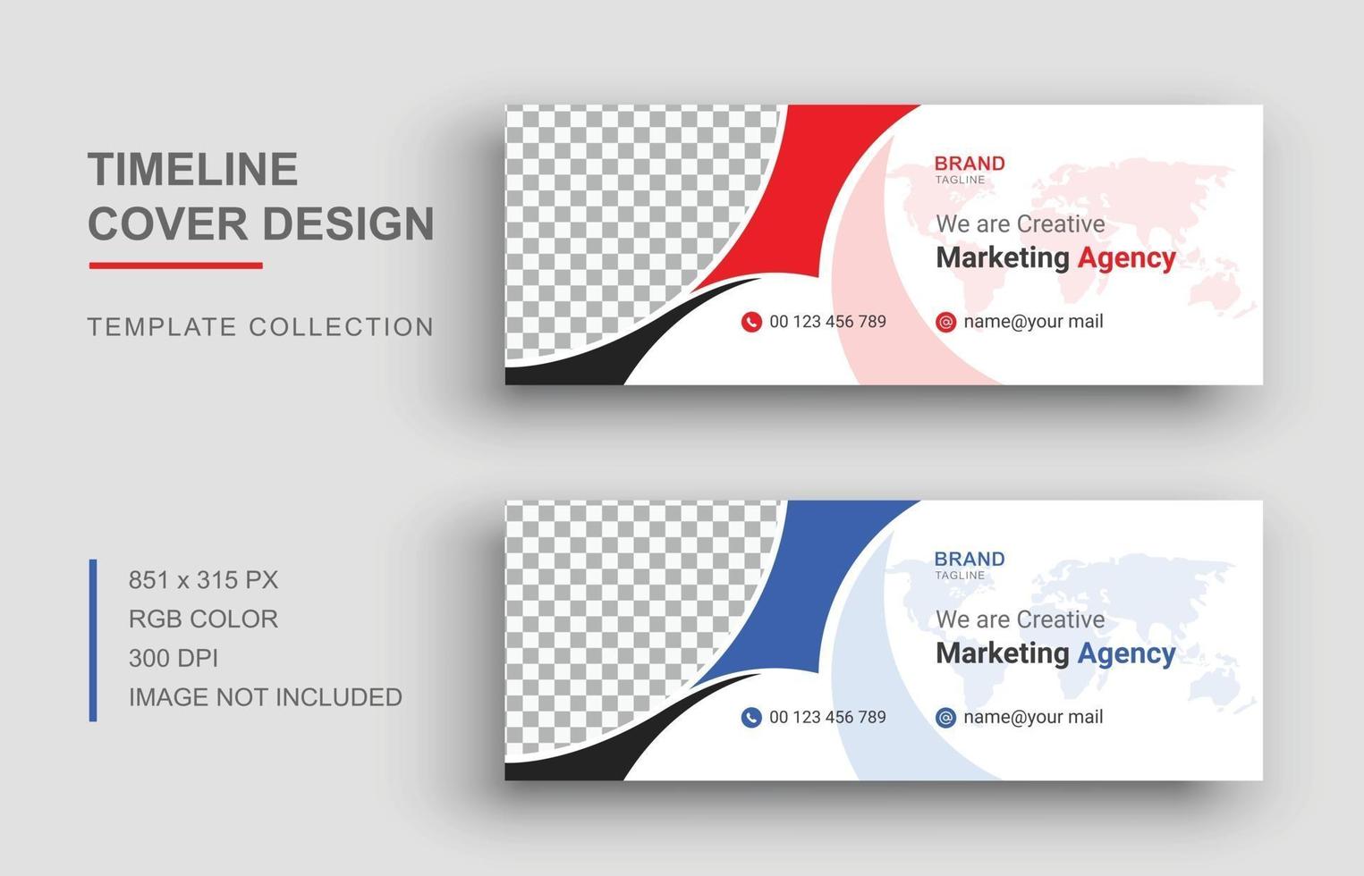 Digital marketing cover, Corporate social media banner design vector