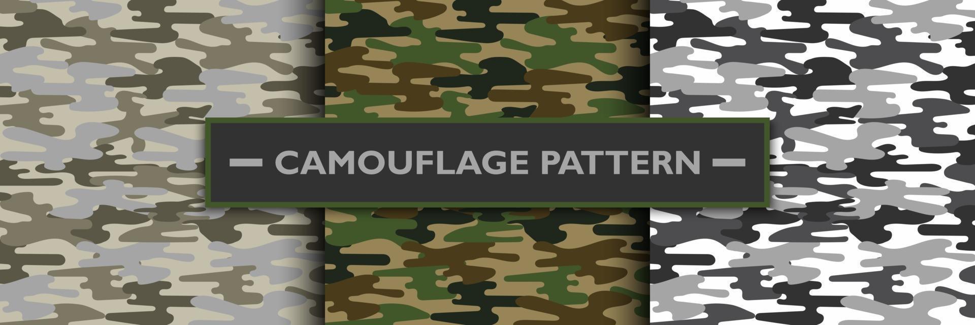 Camouflage military pattern, vector illustration