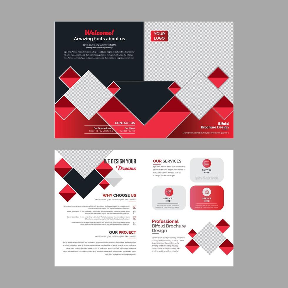 Business brochure flyer template print design vector