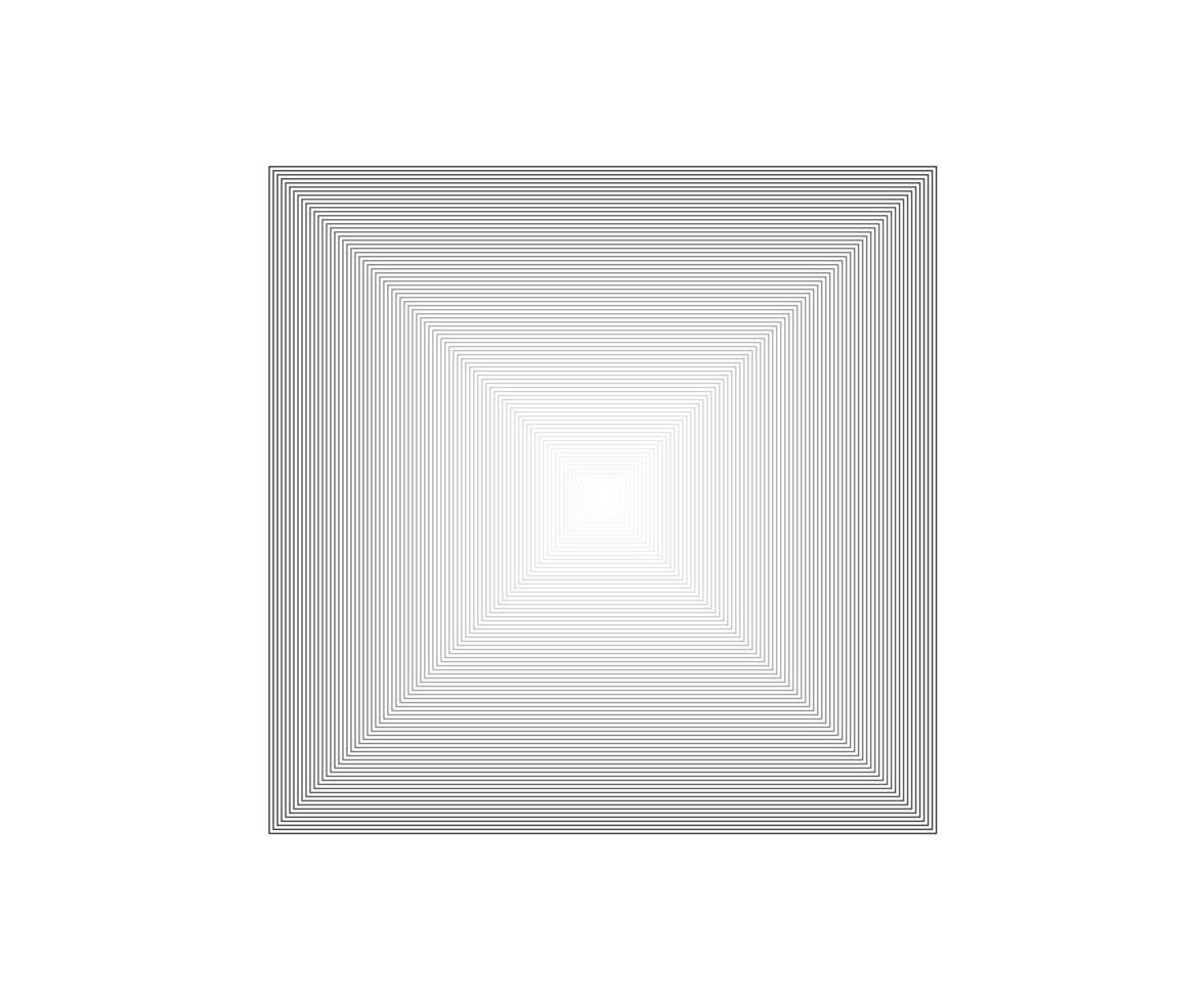 Geometric Square logo. Stroke square frame. Flat design vector