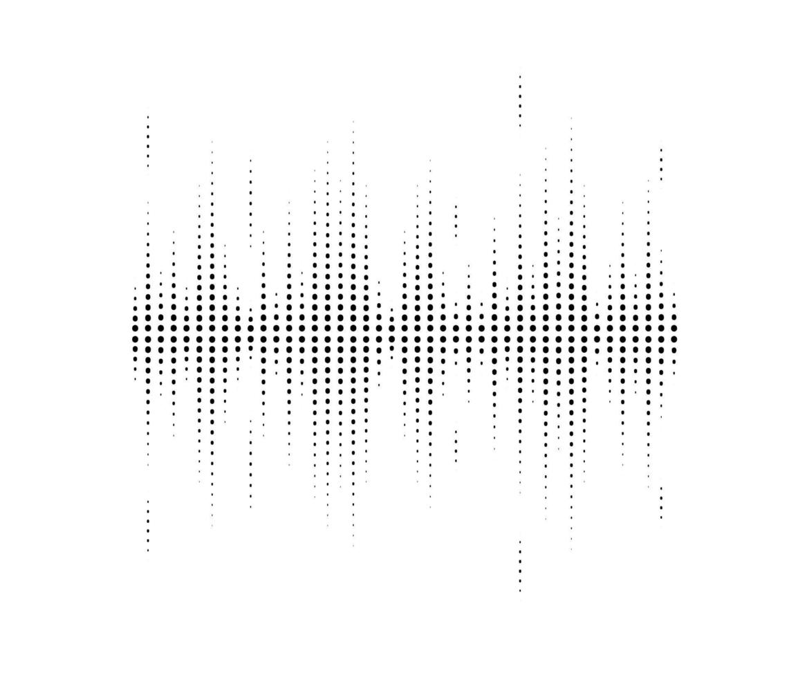 Abstract dotted equaliser. Vertical dots. Vector illustration