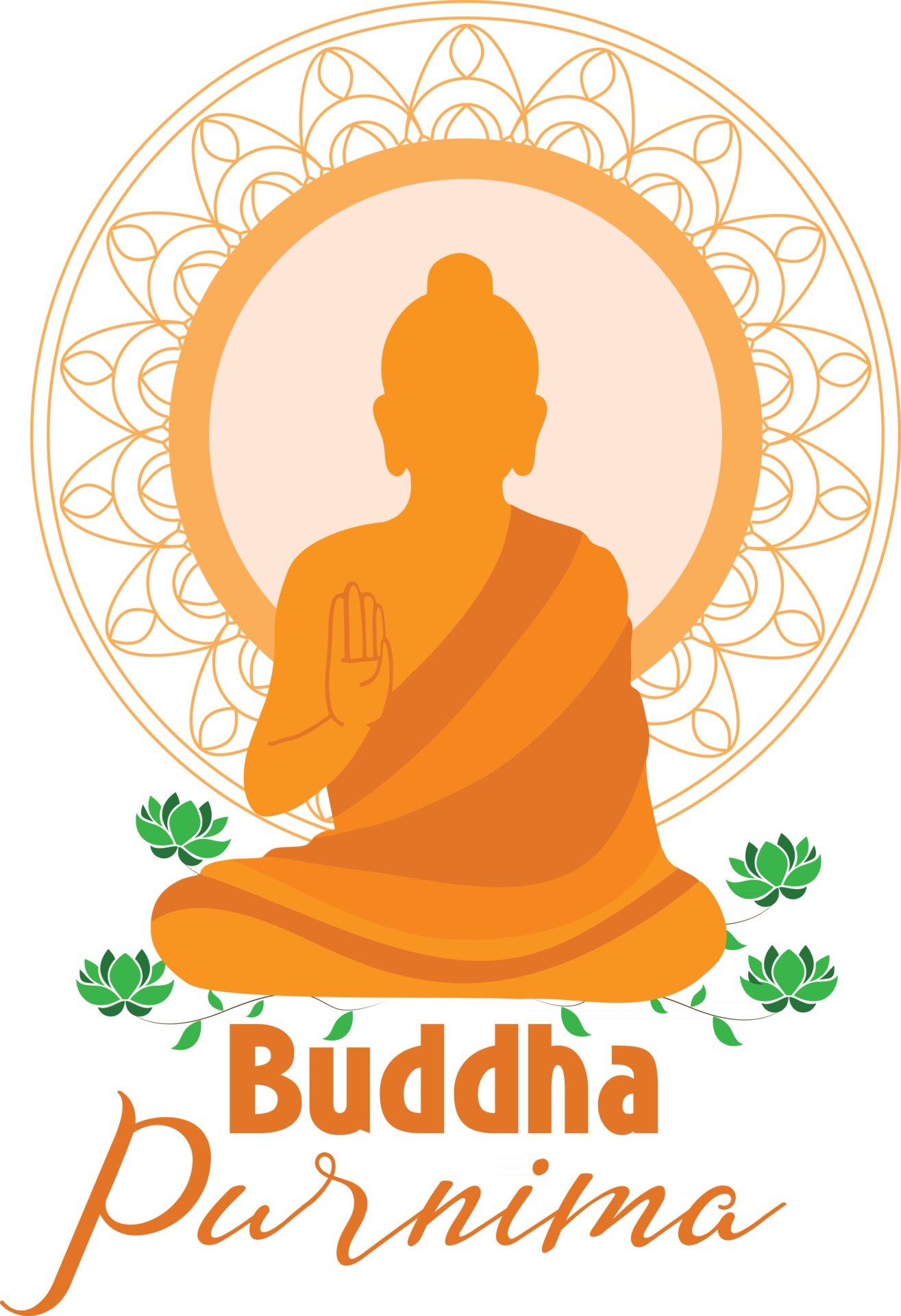 Happy buddha purnima card and wallpaper 3003000 Vector Art at Vecteezy