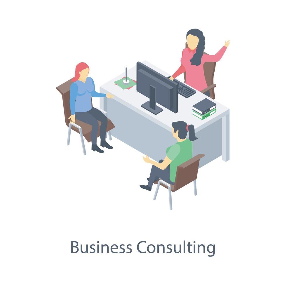 Business Consultation Concepts vector