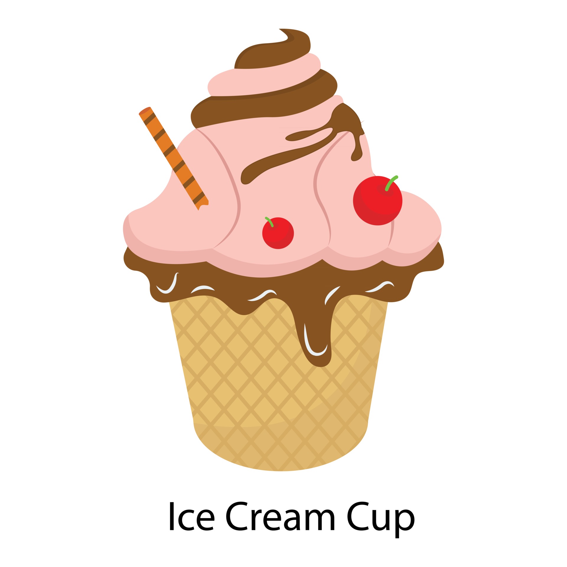 Ice Cream Cup 3003071 Vector Art at Vecteezy
