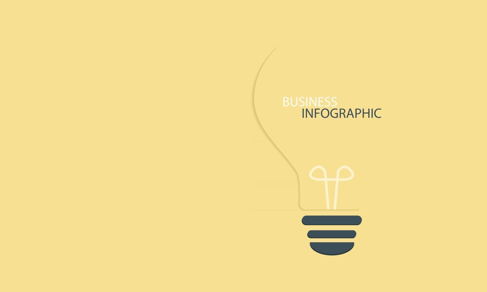 Light bulb yellow color with copy space for your text. vector