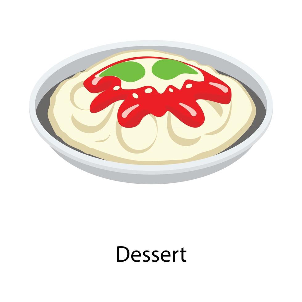 Jelly Custard Bowl vector