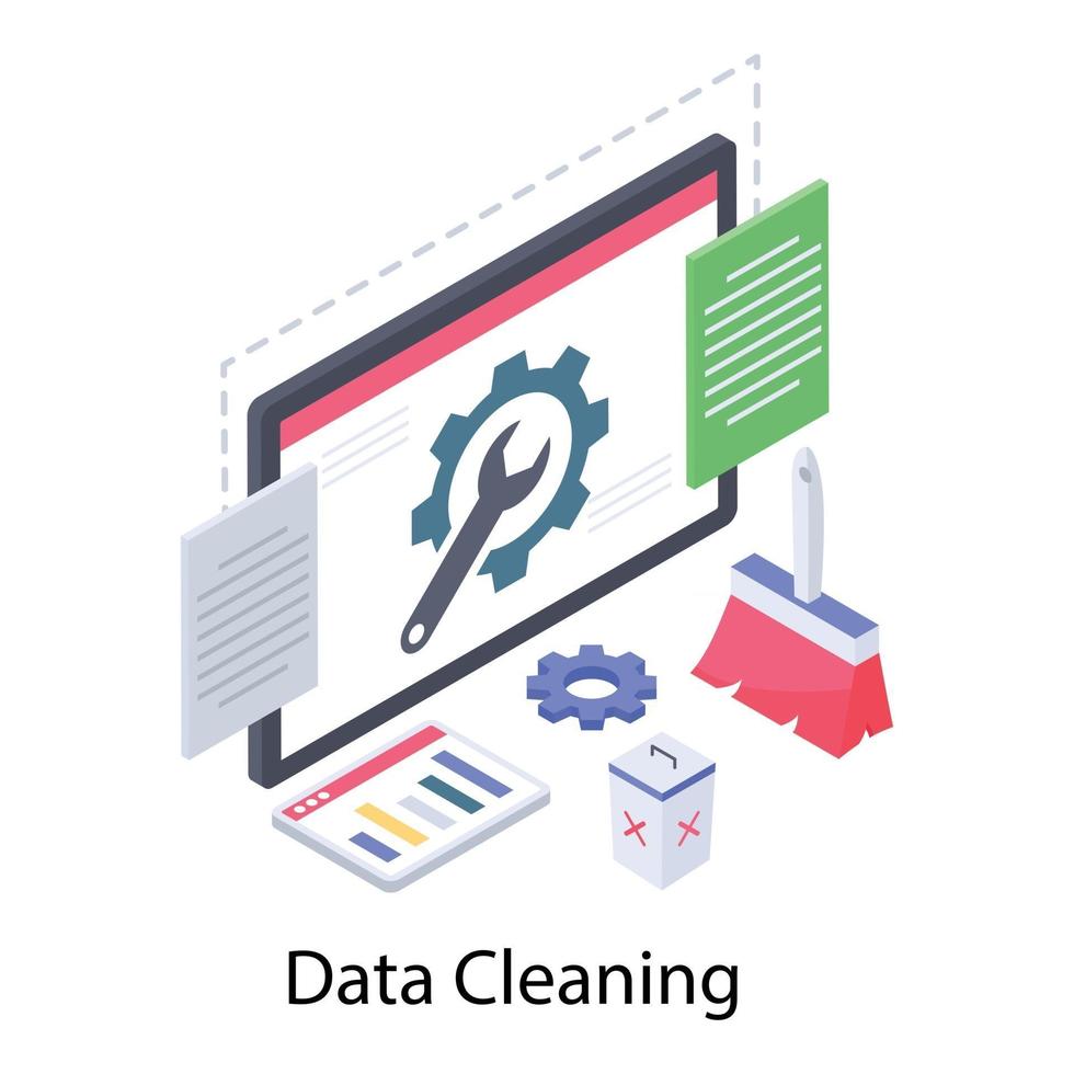 Data Cleaning Concepts vector