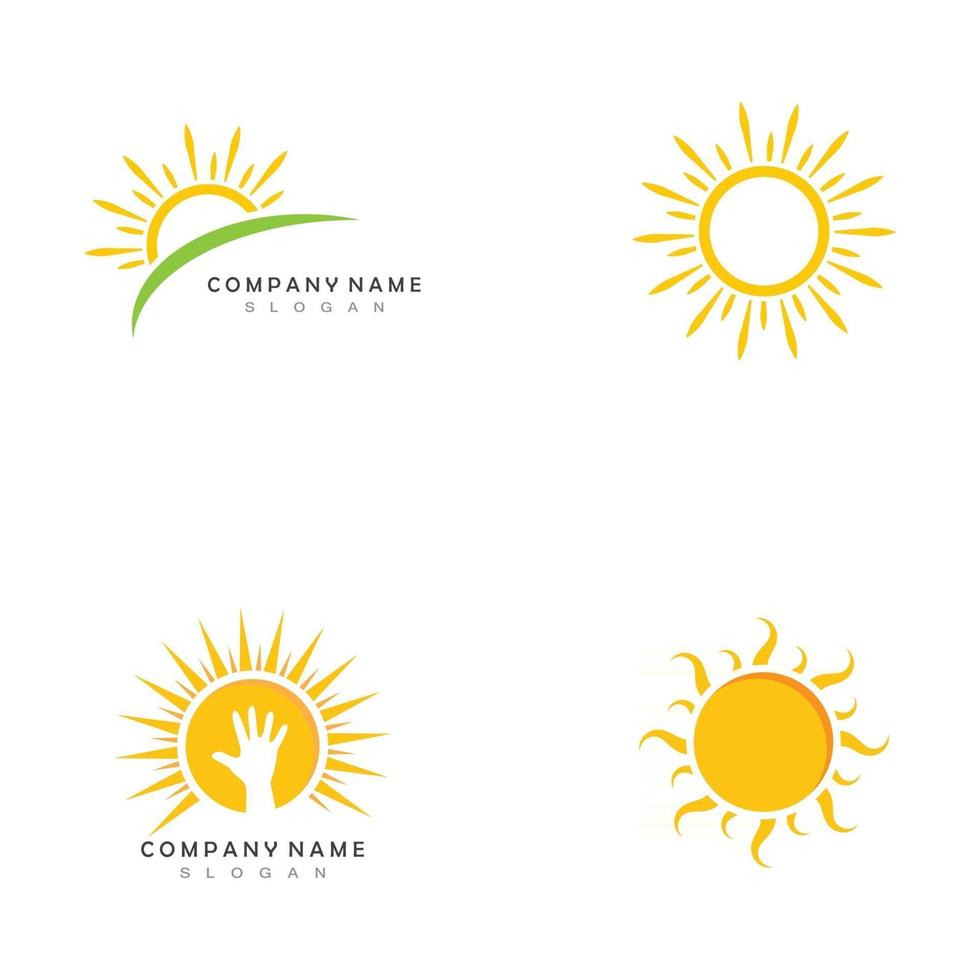 Sun Vector illustration Icon Logo Template design 3003399 Vector Art at ...