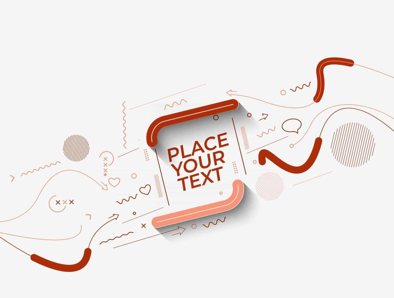 Abstract technological promotion geometric shapes banner vector