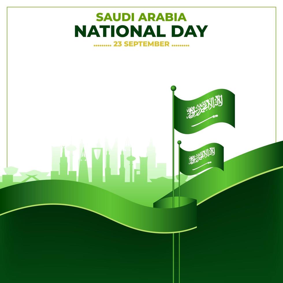 Saudi National Day Concept vector