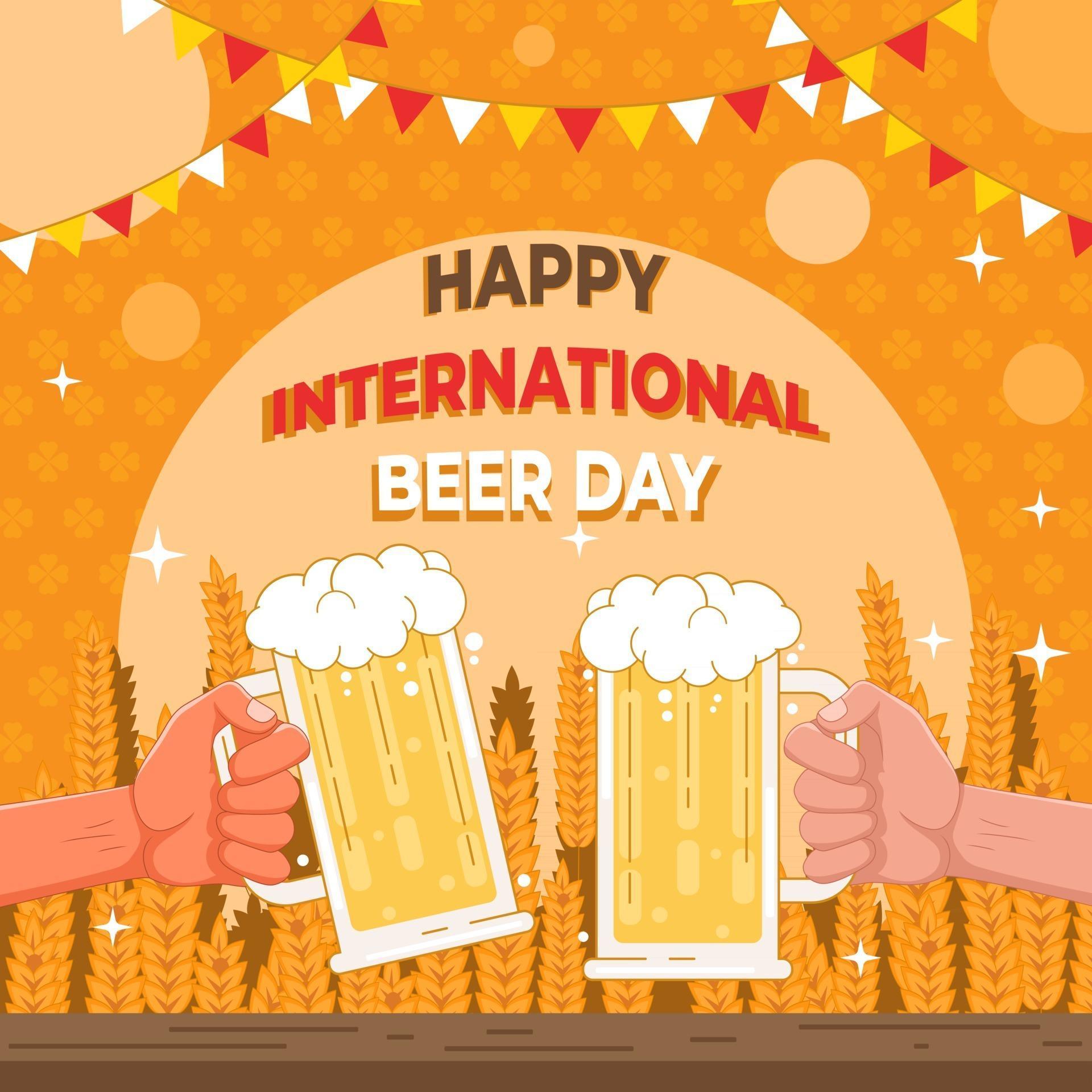 Happy International Beer Day Festival 3003668 Vector Art at Vecteezy