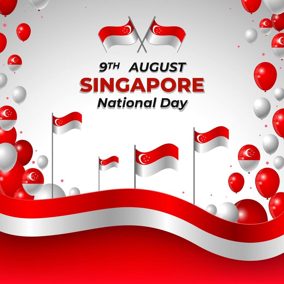 Singapore National Day vector