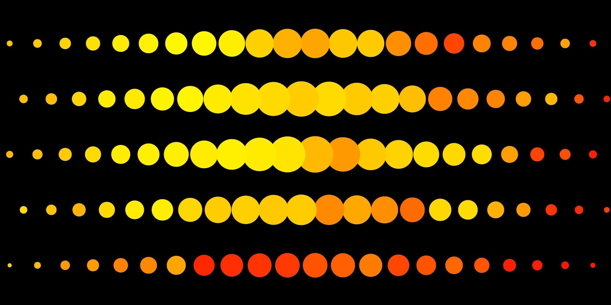 Dark Orange vector template with circles.