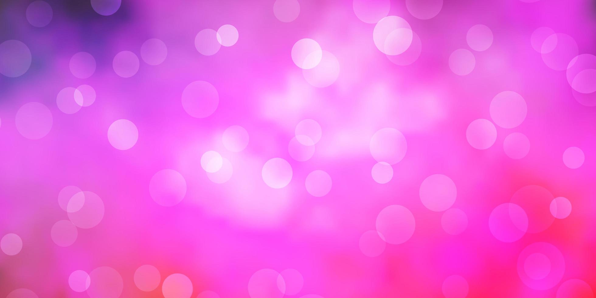 Light Purple, Pink vector pattern with spheres.