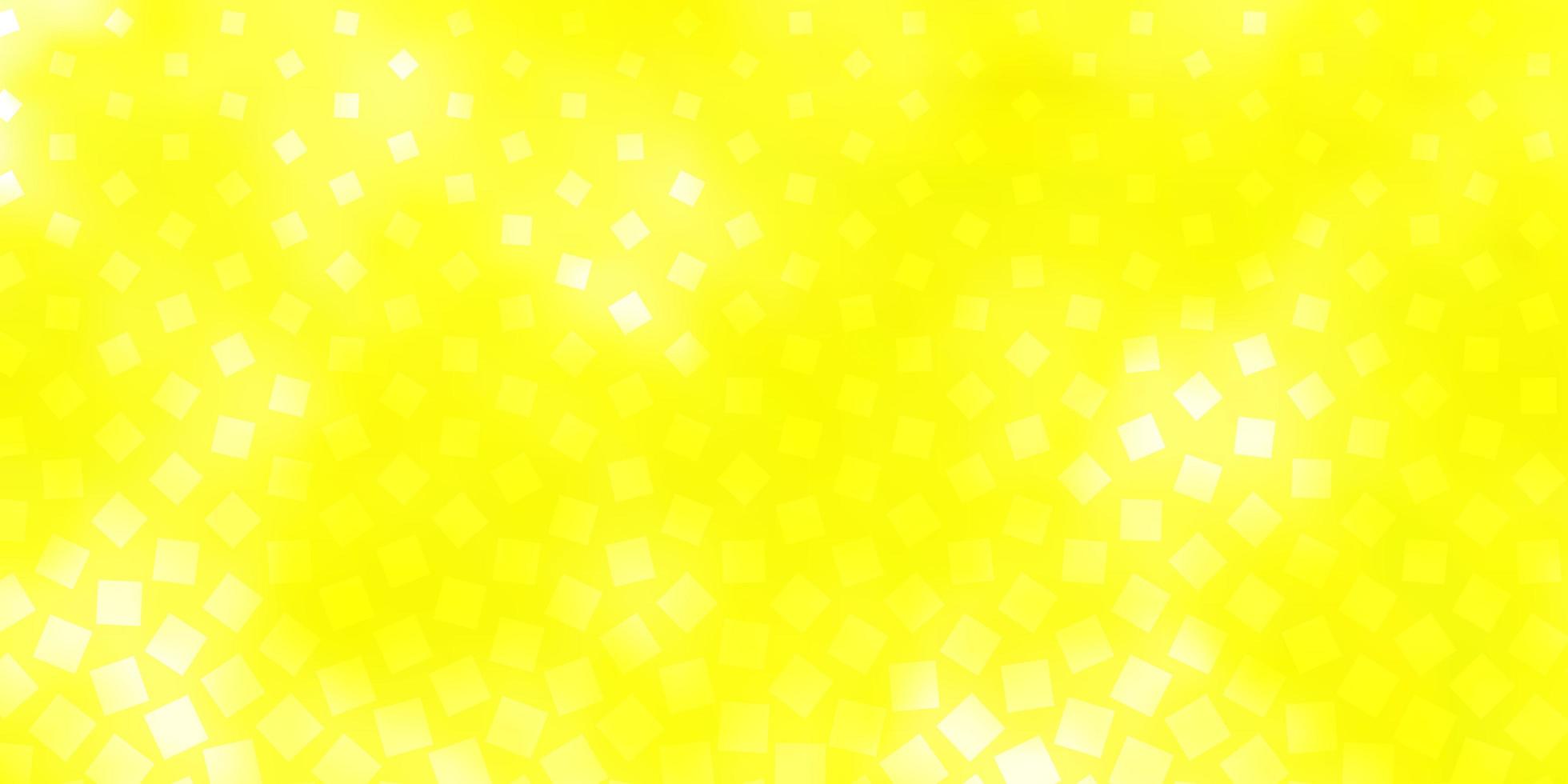 Fondo de vector amarillo claro con rectángulos.