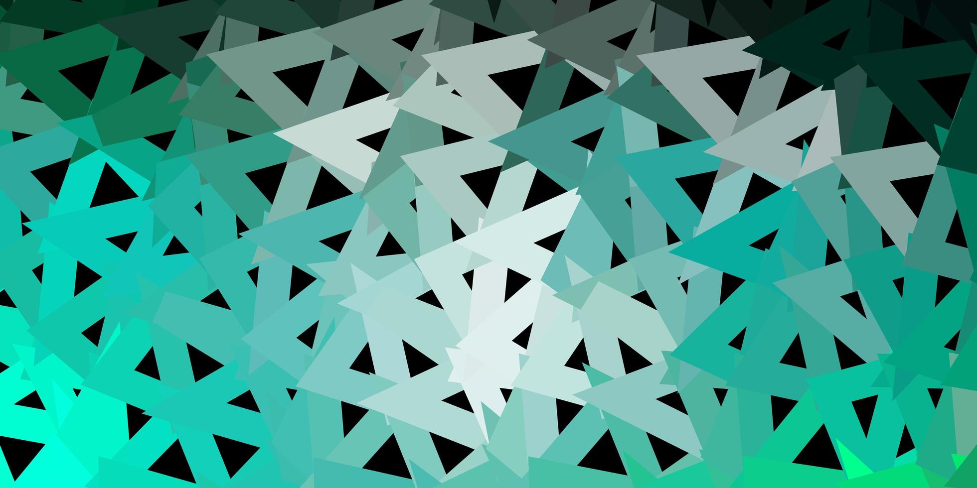 Light green vector triangle mosaic template.