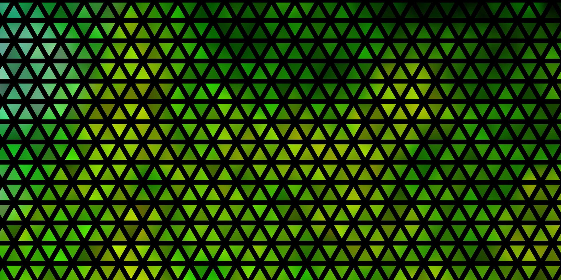 Light Green, Yellow vector texture with triangular style.