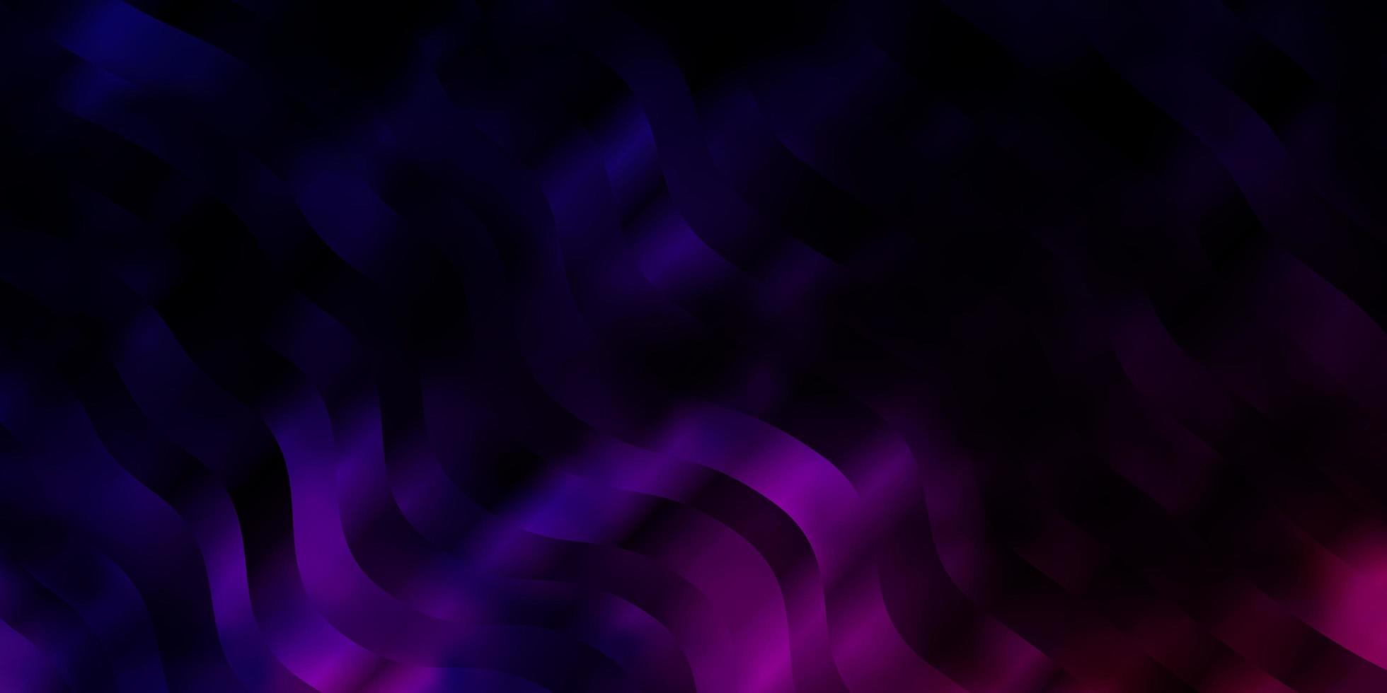 Light Purple vector background with bent lines.