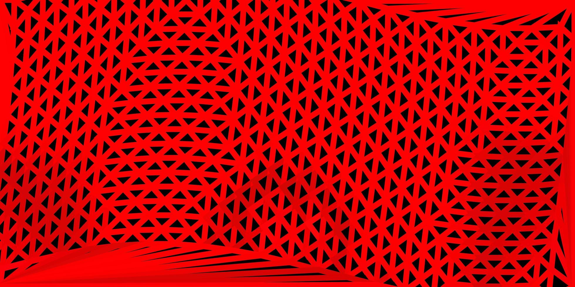 Dark red vector abstract triangle backdrop.