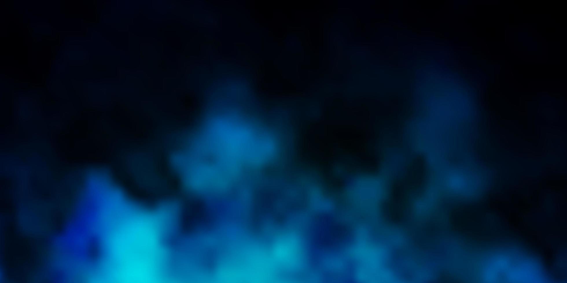 Dark BLUE vector backdrop with cumulus.