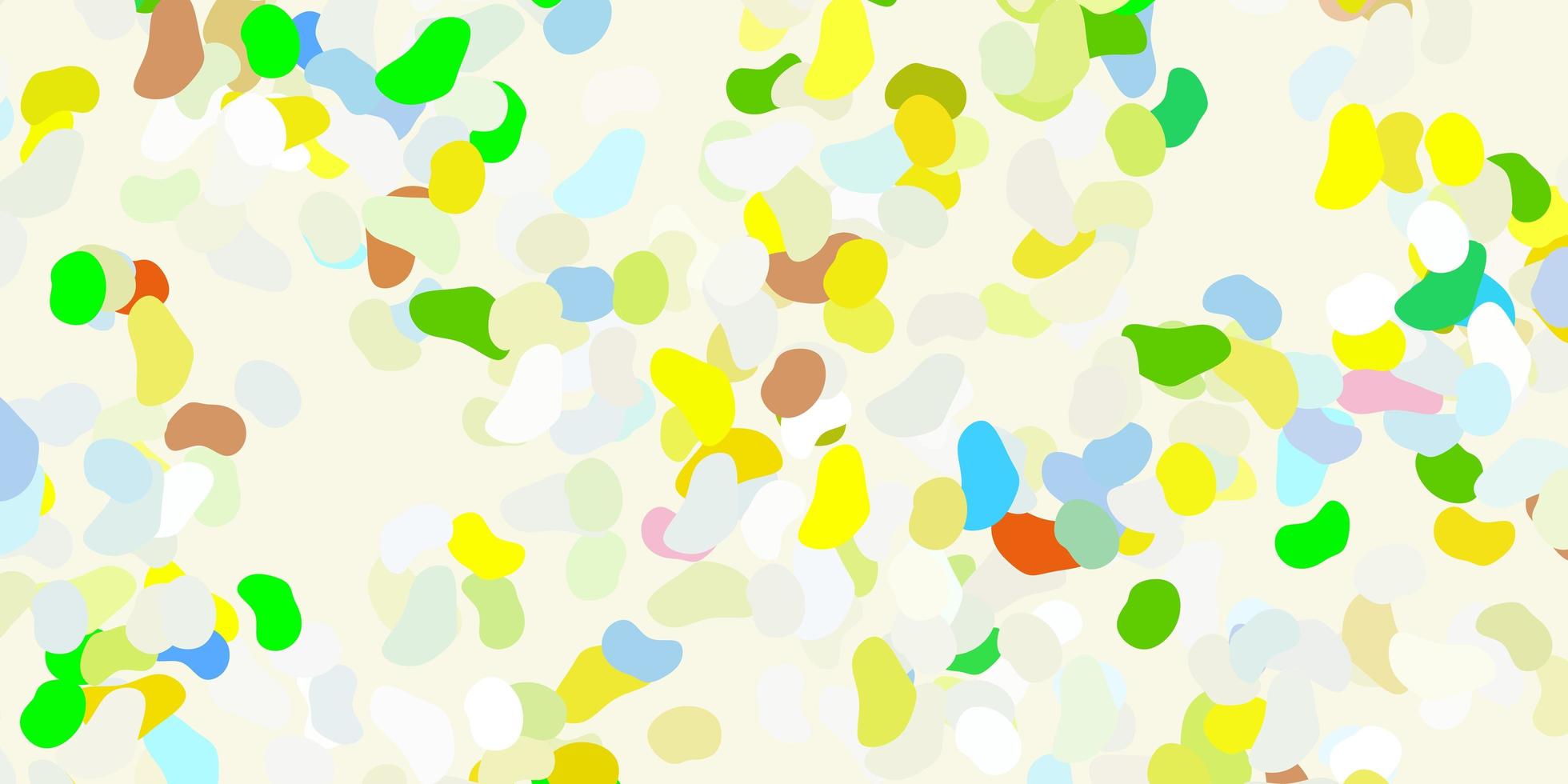 Light multicolor vector backdrop with chaotic shapes.