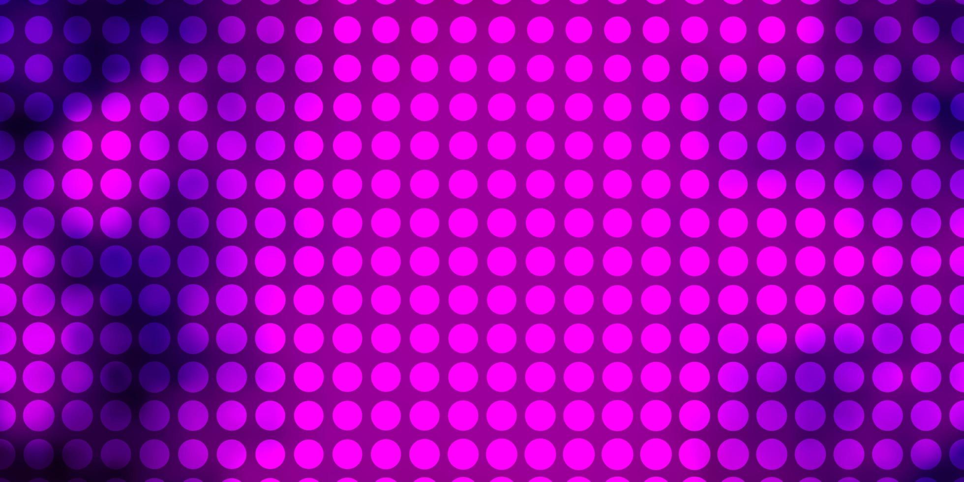 patrón de vector púrpura oscuro con círculos.