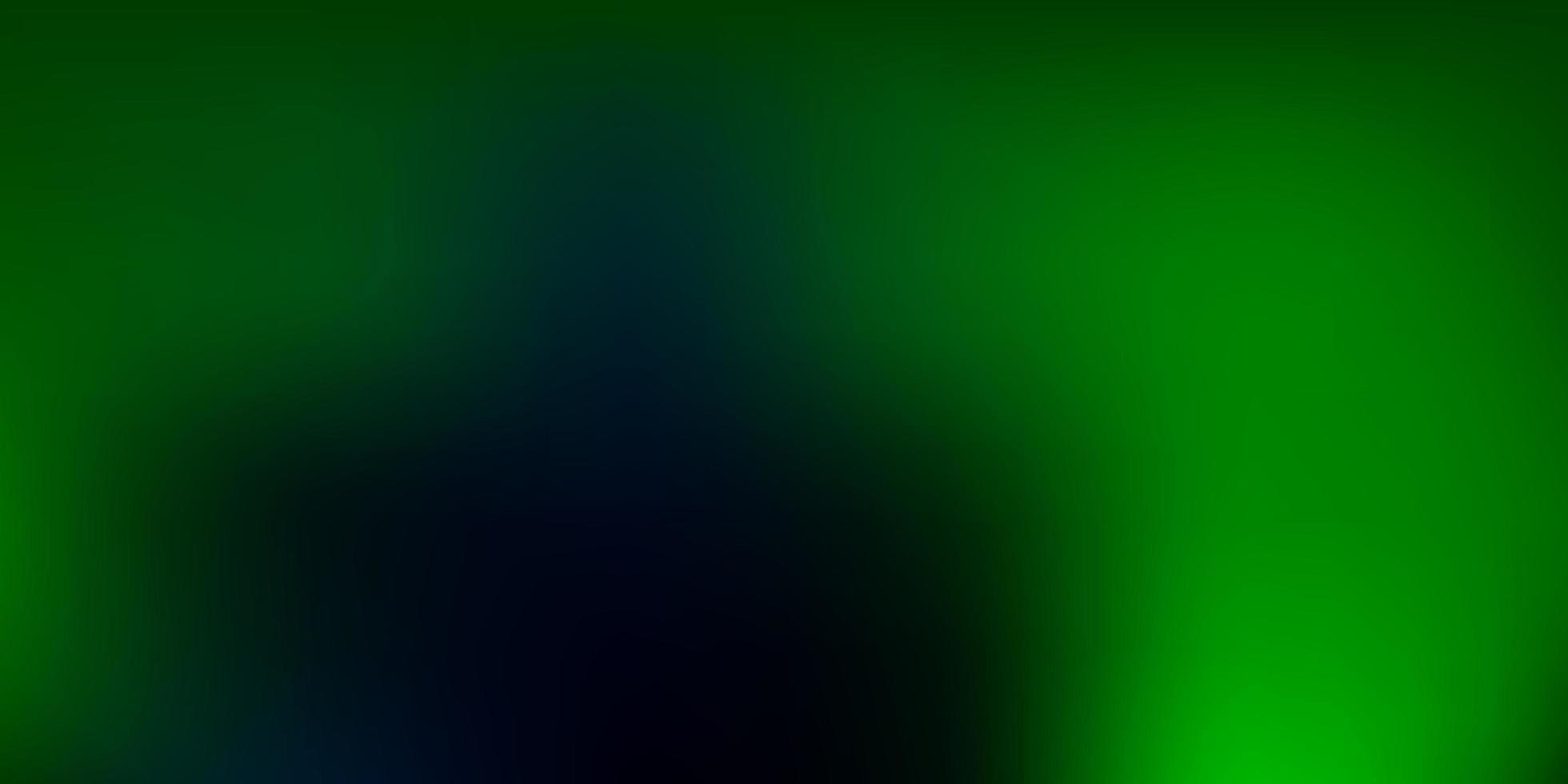 Dark Green vector blur background.