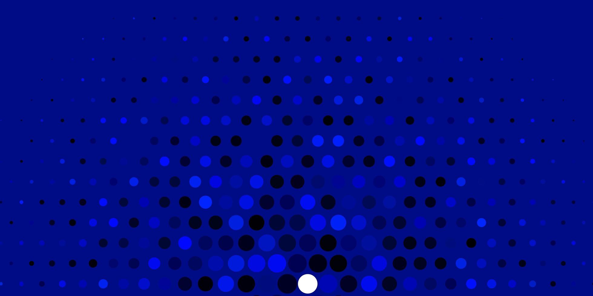 Dark BLUE vector template with circles.