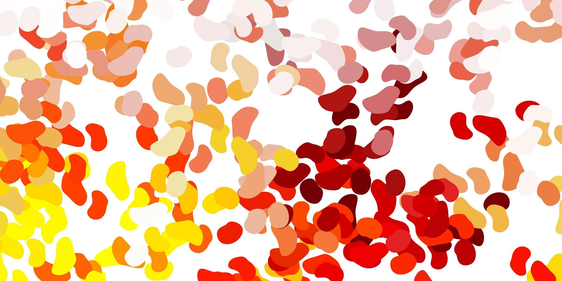 Light orange vector background with random forms.