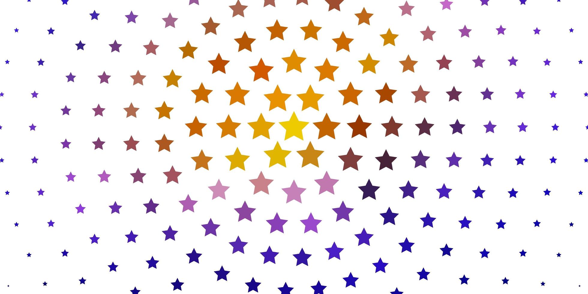 Light Blue, Red vector texture with beautiful stars.