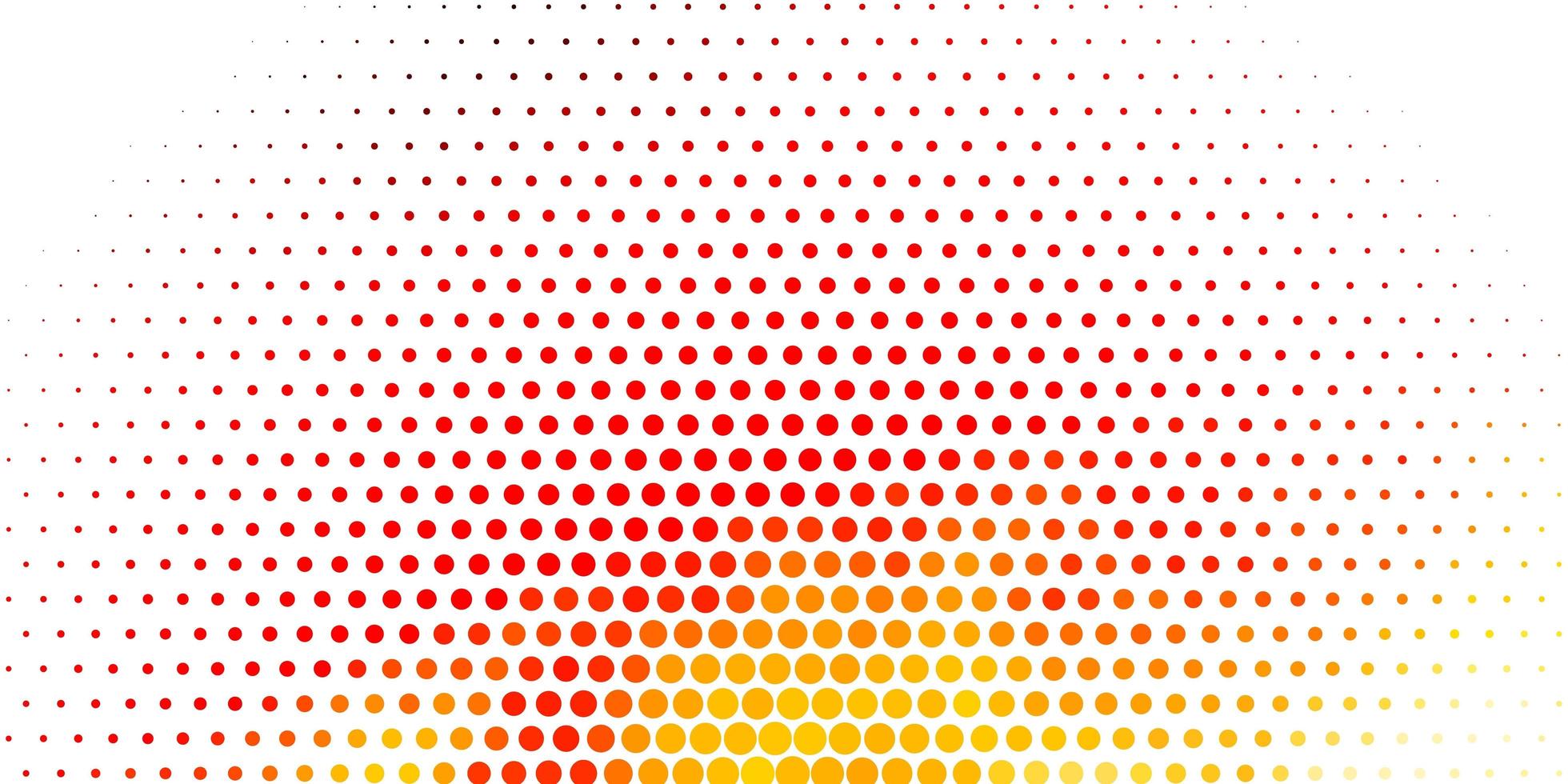 Light Orange vector pattern with spheres.