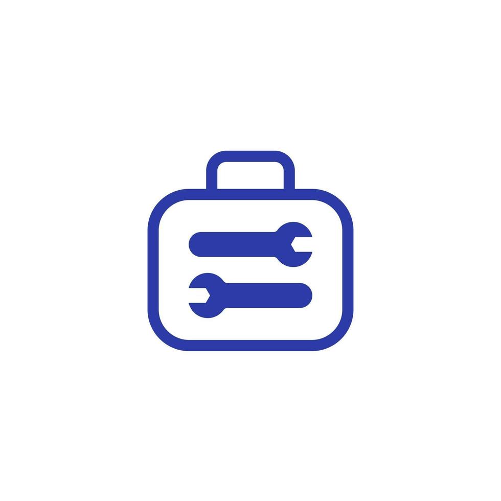 Toolbox or tools icon, vector