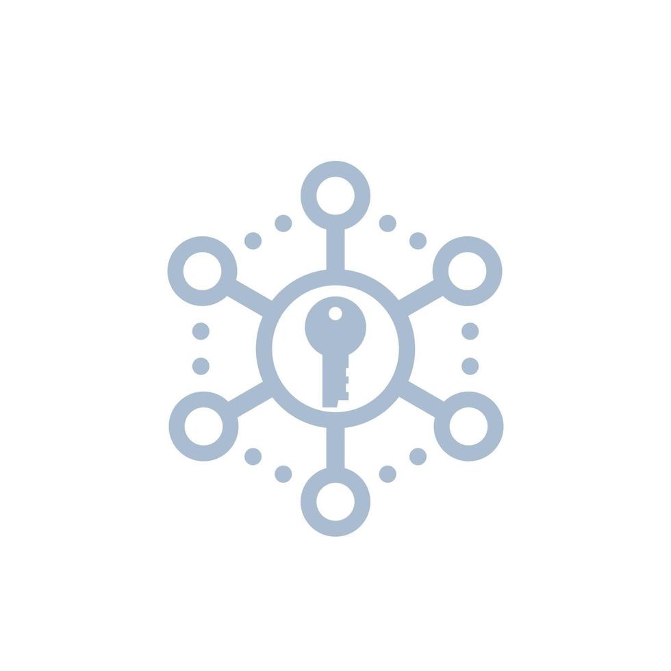 Encryption icon on white 3005214 Vector Art at Vecteezy
