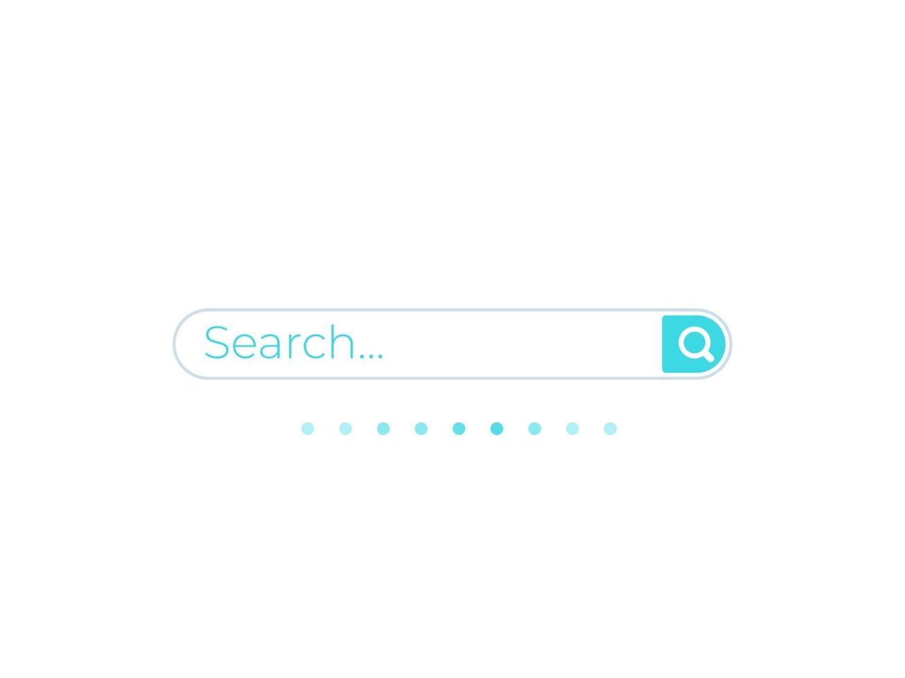 Search bar vector template for ui, web and apps, minimalistic design