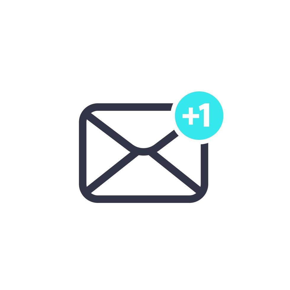 email, sms vector icon on white