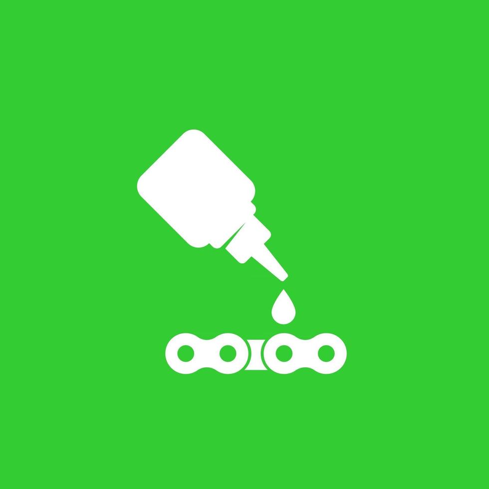 lubricant, lube, oil for chain icon vector