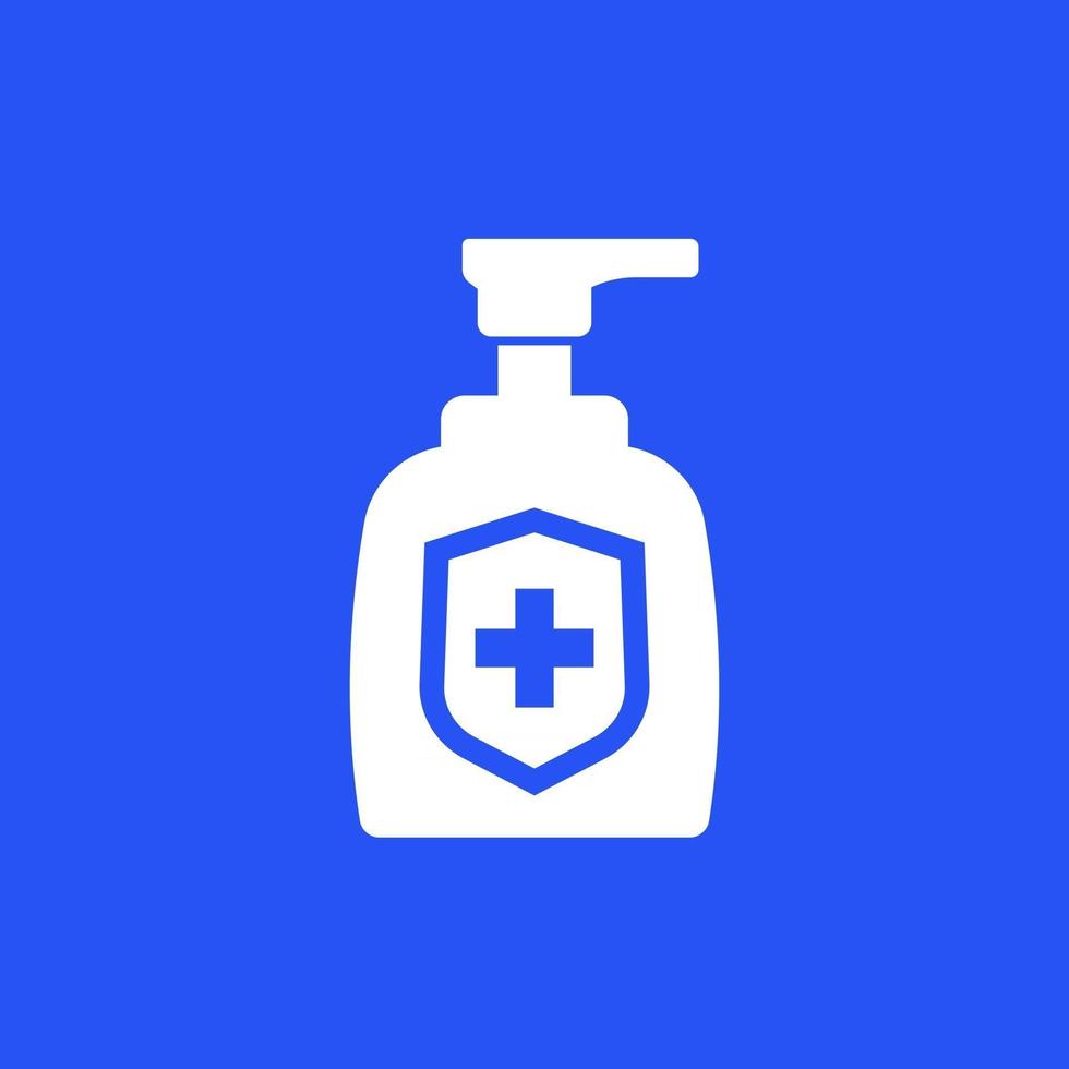 Hand sanitizer or antibacterial gel icon vector
