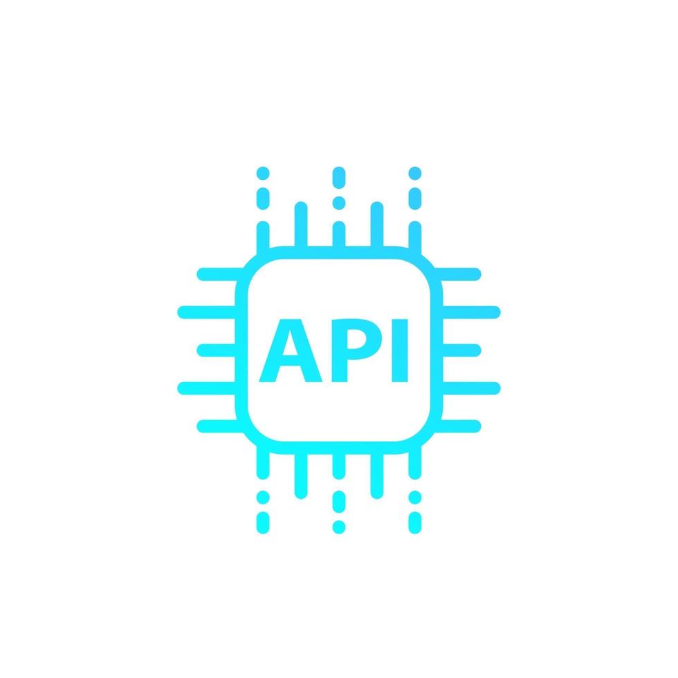 API, application programming interface vector trendy icon
