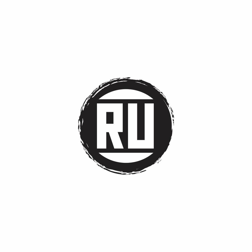 Logo monogram design template vector