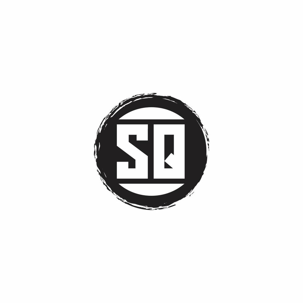 Logo monogram design template vector