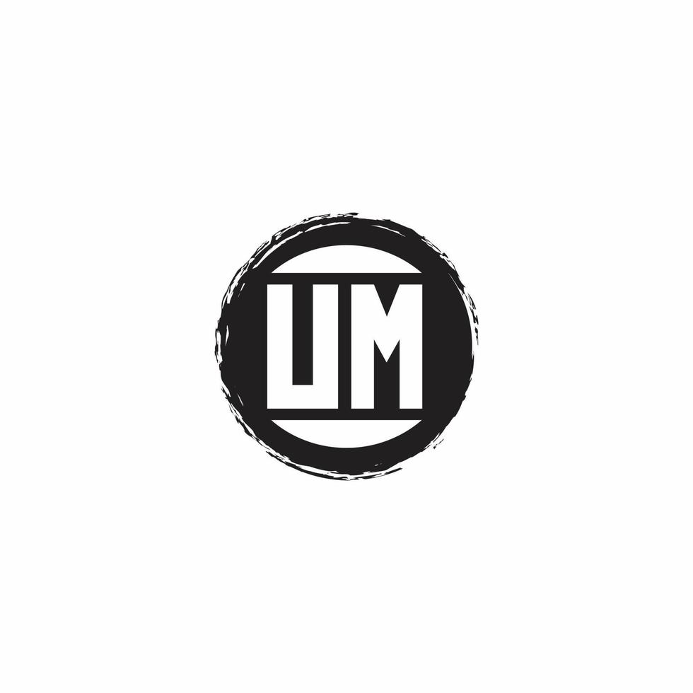 Logo monogram design template vector
