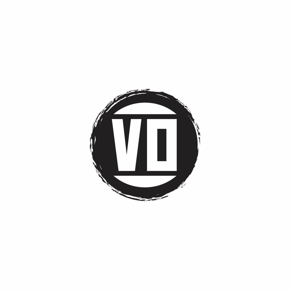 Logo monogram design template vector