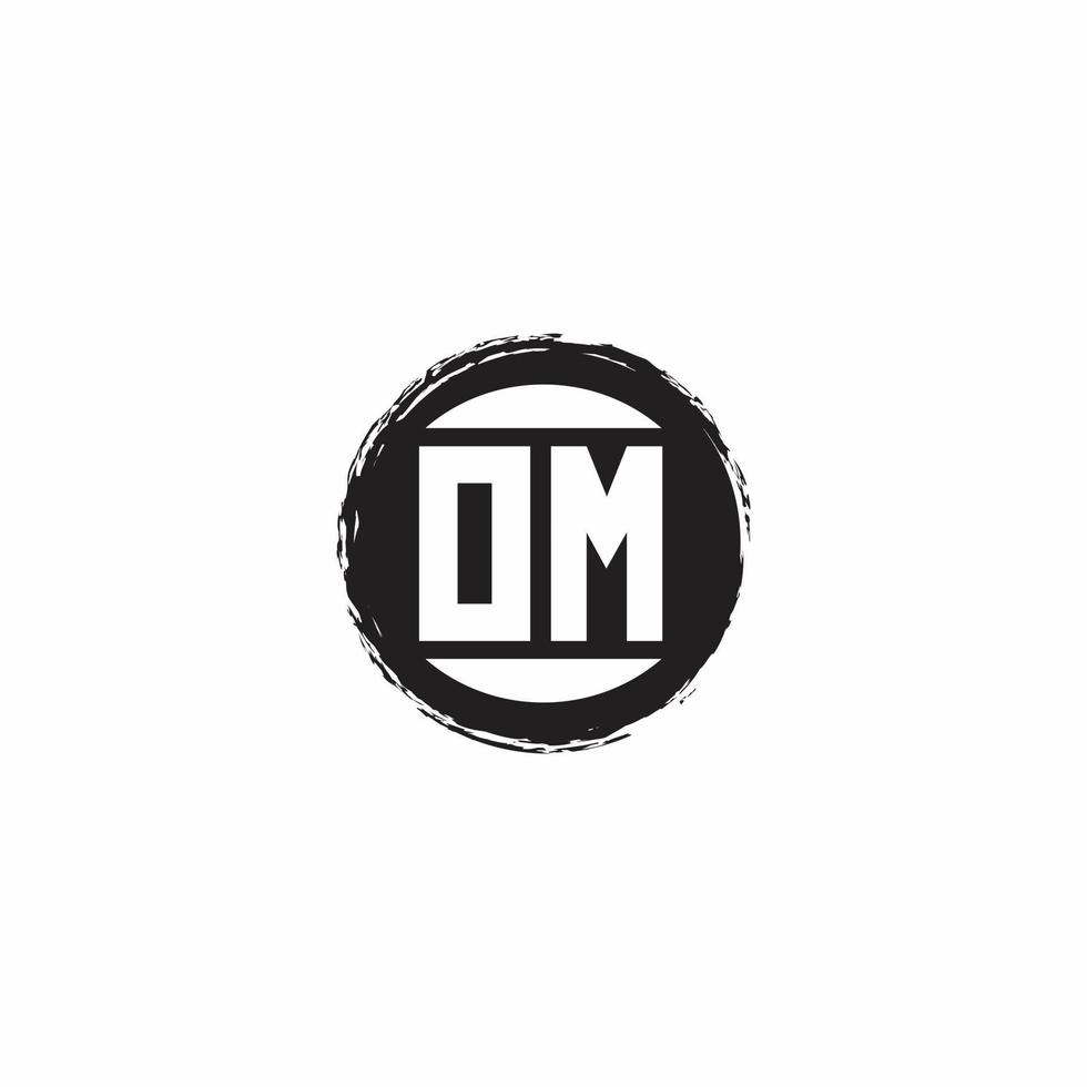 Logo monogram design template vector