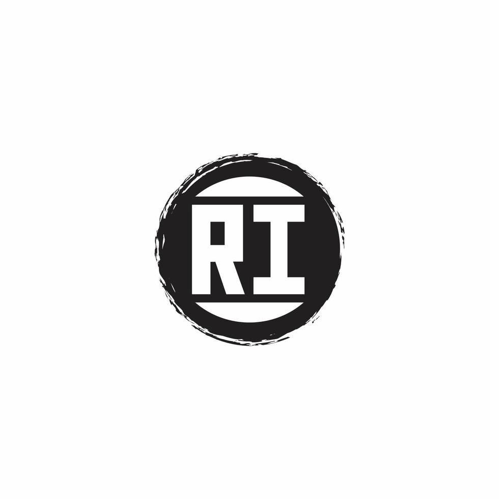Logo monogram design template vector