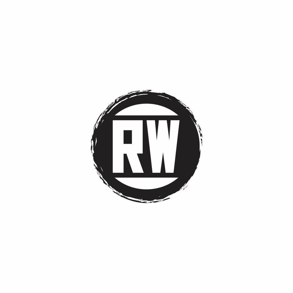 Logo monogram design template vector