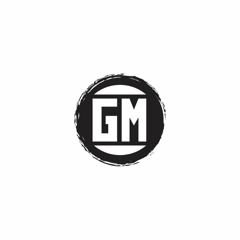 Logo monogram design template vector